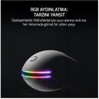 GAMEPOWER FENIX GAMING RGB 24.000DPI Triple Mode (Kablolu/Bluetooth/2.4G) Beyaz Gaming Mouse - 4